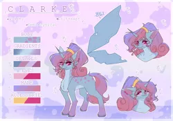 Size: 3580x2512 | Tagged: safe, artist:honeybbear, derpibooru import, oc, oc:clarke, pony, image, png, reference sheet, solo