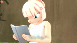 Size: 1280x720 | Tagged: safe, artist:cdv, derpibooru import, oc, oc:rabble rouser, oc:silk stocking, unofficial characters only, anthro, insect, spider, 3d, animated, book, child, day, funny, grass, image, jar, laughing, prank, reading, source filmmaker, subtitles, teaser, tree, webm, young