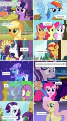 Size: 1193x2166 | Tagged: safe, derpibooru import, edit, screencap, apple bloom, applejack, fluttershy, pinkie pie, rainbow dash, rarity, scootaloo, shining armor, spike, starlight glimmer, sunset shimmer, sweetie belle, trixie, twilight sparkle, alicorn, dragon, earth pony, pegasus, pony, unicorn, derpibooru, batman, collage, college, college humor, cutie mark crusaders, drugs, image, jpeg, marijuana, meme, meta, minecraft, tags, text edit, tumblr, youtube