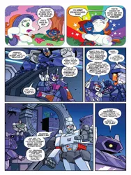 Size: 768x1024 | Tagged: safe, derpibooru import, idw, goblin, pony, robot, spoiler:comic, spoiler:the magic of cybertron, breakdown, frenzy, image, jpeg, megatron, transformers