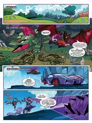 Size: 768x1024 | Tagged: safe, derpibooru import, idw, bat, cragadile, crocodile, robot, spoiler:comic, spoiler:the magic of cybertron, airachnid, image, jpeg, mindwipe, shadow striker, skullcrusher, transformers