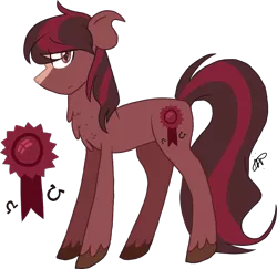 Size: 1178x1145 | Tagged: safe, artist:gallantserver, derpibooru import, oc, oc:rodeo ribbon, earth pony, pony, image, male, offspring, parent:cherry jubilee, parent:trouble shoes, parent:troubleshoes clyde, parents:cherryshoes, png, simple background, solo, stallion, transparent background