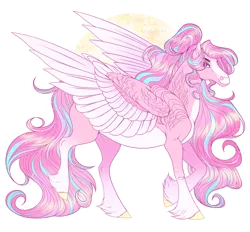 Size: 1024x949 | Tagged: safe, artist:sadelinav, derpibooru import, oc, oc:aphrodite loveheart, pegasus, pony, female, image, mare, png, solo, two toned wings, wings