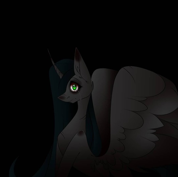 Size: 1080x1079 | Tagged: safe, alternate version, artist:tessa_key_, derpibooru import, oc, unofficial characters only, alicorn, pony, alicorn oc, bags under eyes, ear fluff, eyelashes, female, horn, image, jpeg, mare, solo, tired, wings