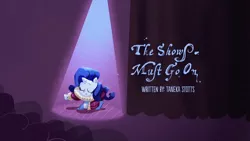 Size: 1920x1080 | Tagged: safe, derpibooru import, screencap, rarity, pony, my little pony: pony life, spoiler:pony life s02e22, image, png, the shows must go on, title card