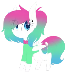 Size: 2340x2562 | Tagged: safe, artist:mediasmile666, derpibooru import, oc, unofficial characters only, pegasus, pony, collar, ear piercing, female, folded wings, image, mare, piercing, png, simple background, solo, standing, transparent background, wings