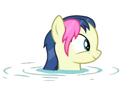 Size: 5100x3744 | Tagged: safe, artist:mundschenk85, derpibooru import, bon bon, sweetie drops, earth pony, pony, background pony, female, image, mare, png, simple background, solo, transparent background, vector, water, wet, wet mane