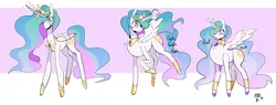 Size: 2456x938 | Tagged: suggestive, artist:scarfyace, derpibooru import, princess celestia, alicorn, pony, big lips, bimbo, bimboification, bimbony, blushing, bracelet, breast expansion, breasts, butt expansion, chestbreasts, choker, dick sucking lips, ethereal mane, ethereal tail, female, gold, growth, hoof polish, hoof shoes, image, inhibitor ring, jewelry, lipstick, magic, mare, onomatopoeia, peytral, pink lipstick, png, quadrupedal chest boobs, signature, simple background, solo, spread wings, transformation, transformation sequence, wings