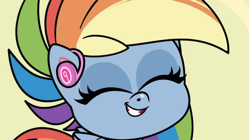 Size: 1920x1080 | Tagged: safe, derpibooru import, screencap, rainbow dash, pegasus, pony, my little pony: pony life, the best of the worst, spoiler:pony life s01e02, eyes closed, female, image, png, solo, teeth, up close