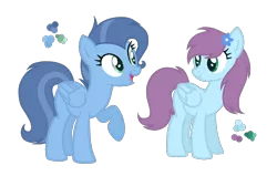 Size: 1100x700 | Tagged: safe, artist:magicuniclaws, derpibooru import, oc, unofficial characters only, pegasus, pony, female, half-siblings, image, mare, parent:lotus blossom, parent:soarin', parent:trixie, png, simple background, transparent background