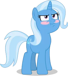 Size: 8054x9024 | Tagged: safe, artist:thatusualguy06, derpibooru import, trixie, pony, unicorn, .svg available, :t, absurd resolution, blushing, faic, female, image, looking up, mare, png, scrunchy face, simple background, solo, transparent background, tsundere, tsunderixie, vector