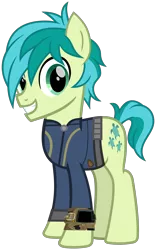 Size: 2000x3200 | Tagged: safe, artist:cheezedoodle96, artist:ponygamer2020, derpibooru import, sandbar, earth pony, pony, fallout equestria, school daze, absurd resolution, clothes, cute, fallout, happy, image, jumpsuit, looking at you, male, pipboy, png, sandabetes, simple background, smiling, smiling at you, solo, teenager, transparent background, vault suit, vector