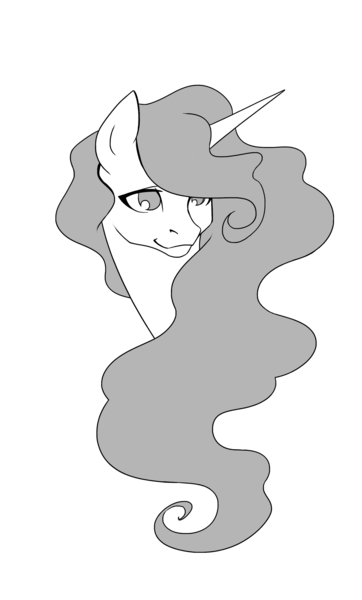 Size: 1901x3155 | Tagged: safe, artist:valkyrie-girl, derpibooru import, oc, oc:princess corona, unofficial characters only, alicorn, pony, alicorn oc, bust, female, grayscale, horn, image, mare, monochrome, png, portrait, simple background, solo, transparent background, wings