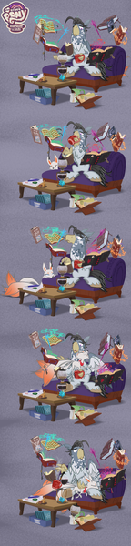 Size: 1076x4478 | Tagged: safe, artist:keafonthelookinglass, derpibooru import, oc, oc:weathervane, fox, hippogriff, image, kitsune, neighflheim, png, teacher, your other pony