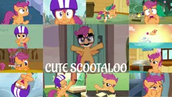 Size: 1280x721 | Tagged: safe, derpibooru import, edit, edited screencap, editor:quoterific, screencap, ruby pinch, scootaloo, pegasus, pony, seapony (g4), call of the cutie, campfire tales, growing up is hard to do, hard to say anything, newbie dash, on your marks, parental glideance, ponyville confidential, sleepless in ponyville, surf and/or turf, the cart before the ponies, the fault in our cutie marks, the last crusade, bag, cute, cutealoo, female, filly, friendship express, glasses, grin, helmet, image, laughing, mare, nose in the air, pencil, png, saddle bag, scootaloo can fly, scooter, smiling, solo, sunset, uvula, volumetric mouth
