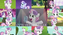 Size: 1280x721 | Tagged: safe, derpibooru import, edit, edited screencap, editor:quoterific, screencap, apple bloom, rarity, sweetie belle, pony, unicorn, bloom and gloom, brotherhooves social, flight to the finish, forever filly, owl's well that ends well, sisterhooves social, sleepless in ponyville, surf and/or turf, the break up breakdown, the cart before the ponies, the one where pinkie pie knows, the show stoppers, twilight time, :o, carousel boutique, cute, diasweetes, female, filly, helmet, image, mare, microphone, night, open mouth, png, sad, sadorable, singing, smiling