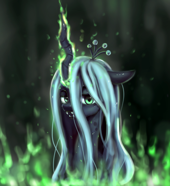 Size: 2560x2796 | Tagged: safe, artist:xyq, derpibooru import, queen chrysalis, changeling, image, png