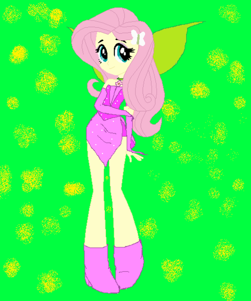 Size: 507x608 | Tagged: safe, artist:r-gonz, artist:selenaede, derpibooru import, fluttershy, fairy, human, equestria girls, barely eqg related, base used, boots, clothes, crossover, fairy wings, fairyized, fingerless gloves, flora (winx club), gloves, green wings, hand on arm, high heel boots, high heels, image, jewelry, looking at you, magic winx, necklace, pink dress, png, shoes, wings, winx, winx club, winxified