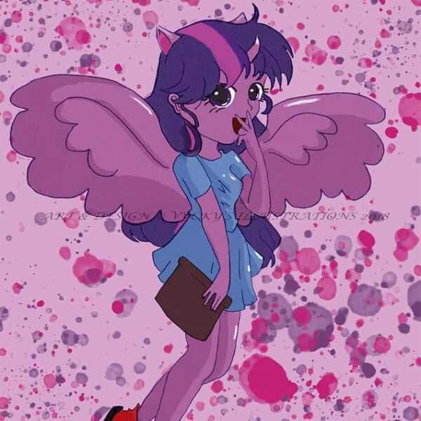 Size: 714x714 | Tagged: safe, alternate version, artist:vyckykenyon, derpibooru import, twilight sparkle, alicorn, human, abstract background, alicorn humanization, clothes, colored, horn, horned humanization, humanized, image, jpeg, open mouth, shoes, smiling, solo, spread wings, twilight sparkle (alicorn), winged humanization, wings