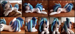 Size: 2868x1315 | Tagged: safe, artist:littlefairyswonders, derpibooru import, vinyl scratch, pony, image, irl, lying down, photo, plushie, png, prone, solo