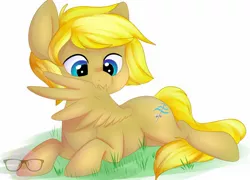 Size: 1870x1347 | Tagged: safe, artist:donutnerd, derpibooru import, oc, oc:winds requiem, unofficial characters only, pegasus, pony, grooming, image, jpeg, lying down, male, preening, prone, simple background, solo, white background