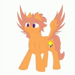 Size: 3000x3000 | Tagged: safe, artist:shoophoerse, derpibooru import, oc, oc:shoop, pegasus, pony, :c, >:c, angry, chest fluff, frown, image, jpeg, leg fluff, simple background, solo, spread wings, white background, wings