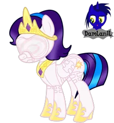 Size: 3840x4154 | Tagged: safe, artist:damlanil, derpibooru import, princess celestia, oc, oc:star eyes, alicorn, pegasus, pony, bdsm, blindfold, bondage, bondage mask, boots, bound wings, catsuit, clothes, collar, corset, cosplay, costume, crown, female, gag, gimp suit, high heels, hood, hoof shoes, horn, hypnogear, image, jewelry, latex, latex boots, latex suit, mare, muzzle gag, necklace, png, regalia, rubber, rubber suit, shiny, shiny mane, shoes, show accurate, simple background, socks, solo, story, thigh highs, transparent background, vector, wings