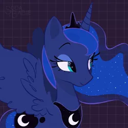 Size: 2048x2048 | Tagged: safe, artist:sodababie, derpibooru import, princess luna, alicorn, pony, female, graph paper, high res, image, jpeg, mare, solo, spread wings, wings