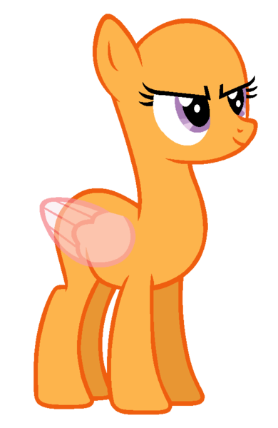 Size: 603x927 | Tagged: safe, artist:cookie-bases, derpibooru import, oc, unofficial characters only, pegasus, pony, bald, base, eyelashes, female, image, looking up, mare, pegasus oc, png, simple background, smiling, solo, transparent background, wings