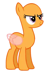 Size: 603x927 | Tagged: safe, artist:cookie-bases, derpibooru import, oc, unofficial characters only, pegasus, pony, bald, base, eyelashes, female, image, looking up, mare, pegasus oc, png, simple background, smiling, solo, transparent background, wings