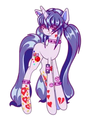 Size: 772x1035 | Tagged: safe, artist:j053ph-d4n13l, derpibooru import, oc, oc:candy crash, unofficial characters only, human, pony, unicorn, bracelet, choker, ear piercing, earring, female, glasses, headphones, humanized, humanized oc, image, jewelry, mare, phone, piercing, png, simple background, solo, spiked choker, spiked wristband, tattoo, transparent background, wristband