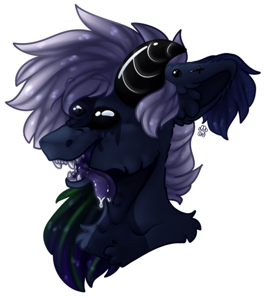 Size: 1815x2000 | Tagged: safe, artist:leawarriors, derpibooru import, oc, unofficial characters only, pony, commission, fluffy, horns, image, png, simple background, solo, tongue out, transparent background