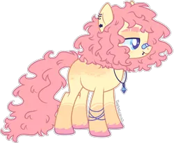 Size: 2480x2040 | Tagged: safe, artist:kurosawakuro, derpibooru import, oc, earth pony, pony, female, image, magic, magical lesbian spawn, mare, offspring, parent:pinkie pie, parent:tree hugger, parents:pinkiehugger, piercing, png, simple background, solo, transparent background