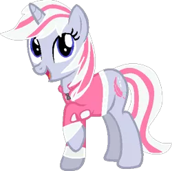 Size: 483x481 | Tagged: safe, artist:caecii, artist:pegasski, derpibooru import, oc, unofficial characters only, pony, unicorn, base used, clothes, eyelashes, horn, image, looking up, open mouth, png, raised hoof, simple background, smiling, solo, transparent background, unicorn oc, vector