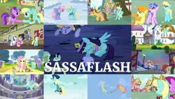 Size: 1974x1111 | Tagged: safe, derpibooru import, edit, edited screencap, editor:quoterific, screencap, admiral fairy flight, amethyst star, berry punch, berryshine, caramel, carrot top, cherry berry, cloud kicker, dizzy twister, fluttershy, golden harvest, holly wreath, orange swirl, perfect pie, pinkie pie, princess cadance, princess luna, rainbow dash, rainbowshine, rarity, sassaflash, sea swirl, seafoam, shining armor, silver script, smarty pants, sunshower raindrops, twilight sparkle, yuletide, alicorn, bird, duck, earth pony, mouse, pegasus, pony, rabbit, squirrel, unicorn, a flurry of emotions, a hearth's warming tail, equestria girls, equestria girls series, fame and misfortune, forgotten friendship, hurricane fluttershy, lesson zero, luna eclipsed, magical mystery cure, sparkle's seven, testing testing 1-2-3, the show stoppers, trade ya, winter wrap up, a thousand nights in a hallway, angry, animal, apple family member, background pony, book, candy, candy cane, christmas, clothes, costume, detective rarity, duo, duo female, eyes closed, female, flying, food, glowing horn, halloween, halloween costume, hat, heart eyes, holiday, hoofbump, horn, image, magic, magic aura, male, mouth hold, open mouth, pineapple, png, shocked, teeth, trio, trio female, tug of war, walking, wingding eyes