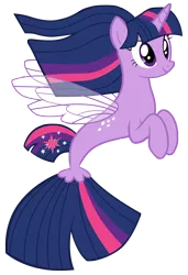 Size: 4800x7000 | Tagged: safe, artist:tardifice, derpibooru import, twilight sparkle, seapony (g4), surf and/or turf, absurd resolution, cute, cutie mark, female, image, png, seaponified, seapony twilight, simple background, smiling, solo, species swap, transformation, transparent background, twiabetes, vector