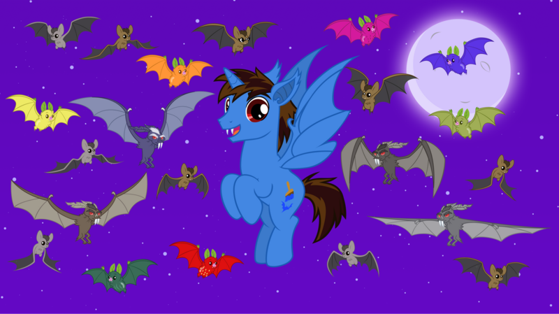 Size: 1280x719 | Tagged: safe, artist:andoanimalia, artist:estories, derpibooru import, oc, unofficial characters only, alicorn, bat, bat pony, bat pony alicorn, fruit bat, vampire, vampire fruit bat, bat ponified, bat wings, horn, image, png, ponysona, race swap, wings