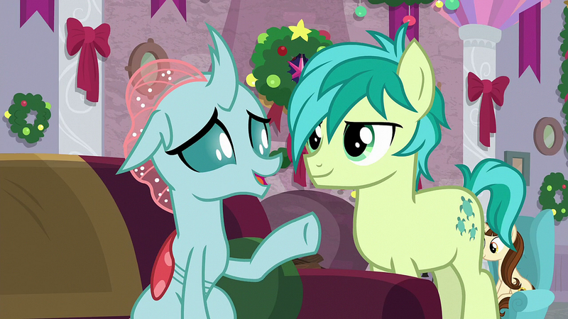 Size: 1920x1080 | Tagged: safe, derpibooru import, screencap, dawnlighter, ocellus, sandbar, changedling, changeling, earth pony, pony, the hearth's warming club, female, friendship student, image, male, png, teenager