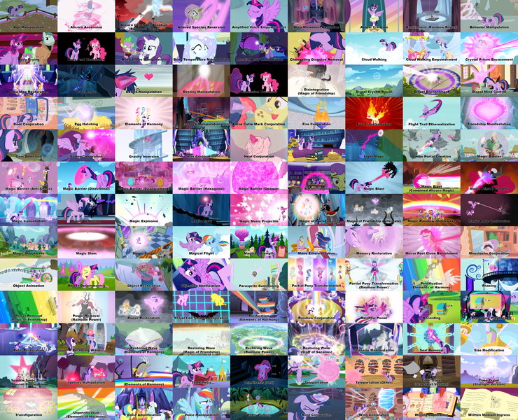 Size: 6462x5239 | Tagged: safe, derpibooru import, edit, edited screencap, screencap, adagio dazzle, amethyst star, apple bloom, applejack, aria blaze, arpeggio, berry punch, berryshine, blues, cherry berry, coloratura, cotton mint, cozy glow, discord, flash magnus, fluttershy, gallus, junebug, king sombra, lemon hearts, lord tirek, lyra heartstrings, meadow song, meadowbrook, mint julep, mistmane, moondancer, neon lights, night light, nightmare moon, noteworthy, ocellus, on stage, parasol, pinkie pie, piña colada, princess cadance, princess celestia, princess flurry heart, princess luna, princess twilight 2.0, queen chrysalis, rainbow dash, rainbowshine, rarity, rising star, rockhoof, ruby pinch, sandbar, sassaflash, scootaloo, sea swirl, seabreeze, seafoam, silverstream, smolder, somnambula, sonata dusk, spike, spring melody, sprinkle medley, star swirl the bearded, starlight glimmer, stygian, sunburst, sunset shimmer, sunshower raindrops, svengallop, sweetie belle, tropical sunrise, twilight sparkle, twilight sparkle (alicorn), twilight velvet, twinkleshine, vinyl scratch, written script, yona, zecora, alicorn, bat pony, bird, breezie, bugbear, centaur, cerberus, changeling, chicken, chimera, dragon, earth pony, parasprite, pegasus, pony, pukwudgie, siren, unicorn, yak, a canterlot wedding, a dog and pony show, a horse shoe-in, a royal problem, ail-icorn, amending fences, bats!, boast busters, castle mane-ia, celestial advice, equestria games (episode), equestria girls, equestria girls (movie), equestria girls series, every little thing she does, fame and misfortune, feeling pinkie keen, friendship is magic, horse play, inspiration manifestation, it ain't easy being breezies, it isn't the mane thing about you, it's about time, keep calm and flutter on, lesson zero, magic duel, magical mystery cure, my little pony: the movie, not asking for trouble, ponyville confidential, princess twilight sparkle (episode), rainbow rocks, school daze, school raze, secret of my excess, shadow play, sonic rainboom (episode), spice up your life, sunset's backstage pass!, swarm of the century, testing testing 1-2-3, the beginning of the end, the best night ever, the crystal empire, the crystalling, the cutie map, the cutie mark chronicles, the cutie re-mark, the ending of the end, the hooffields and mccolts, the last problem, the mane attraction, the mysterious mare do well, the return of harmony, too many pinkie pies, twilight's kingdom, winter wrap up, spoiler:eqg series (season 2), spoiler:interseason shorts, alicornified, baby, baby spike, background pony, bag, ballerina, bat ponified, bathing, blast, book, breaking the fourth wall, butterfly wings, cage, canterlot, canterlot castle, castle of the royal pony sisters, chair, chalkboard, chaos, clipboard, clone, clothes, cloud, cloudsdale, countess coloratura, cozycorn, crowd, crystal, crystal heart, cutie mark, dark magic, dashie mcboing boing, discorded, disintegration, door, egg, element of generosity, element of honesty, element of kindness, element of laughter, element of loyalty, element of magic, elements of harmony, equestria, ethereal mane, explosion, facial hair, fangs, female, filly, filly twilight sparkle, fire, flashback, floating, flutterbat, flying, force field, fourth wall, freeze spell, gem, glowing cutie mark, glowing eyes, glowing horn, golden oaks library, guitar, haycartes' method, heart, hearth's warming eve, horn, hot air balloon, hug, ice, image, keyboard, laser, let the rainbow remind you, levitation, library, magic, magic aura, magic blast, magic of friendship, male, mare, melting, microphone, mind control, mirror, moustache, multiple heads, musical instrument, night, older, older spike, petrification, pinkie clone, plant, png, ponied up, ponyville, potion, race swap, rainbow, rainbow power, rapidash twilight, saddle bag, scared, self-levitation, shield, sick, singing, sneezing, snow, sparkles, staff, staff of sacanas, stallion, tartarus, telekinesis, text, the avatar of friendship, three heads, tired, trapped, tutu, twilarina, twilight's castle, twinkling balloon, wall of tags, want it need it, welcome to the show, wings, younger