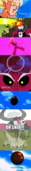 Size: 470x2531 | Tagged: safe, derpibooru import, edit, lord tirek, chocolate, dragon ball z, food, image, jpeg, magic, meme, oh shit, the incredible fighting candy, vegito