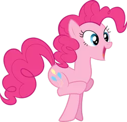 Size: 2504x2394 | Tagged: safe, artist:quasdar, derpibooru import, pinkie pie, earth pony, pony, too many pinkie pies, female, image, mare, png, simple background, solo, standing on two hooves, transparent background, vector