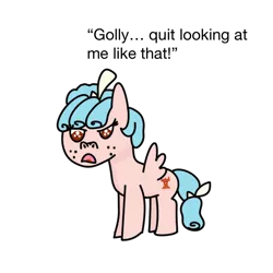 Size: 800x800 | Tagged: safe, artist:whistle blossom, derpibooru import, cozy glow, pegasus, pony, cozybetes, cute, dialogue, female, filly, foal, golly, image, looking at you, open mouth, png, simple background, solo, talking to viewer, transparent background
