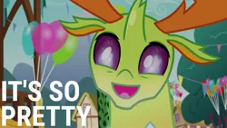 Size: 1920x1080 | Tagged: safe, derpibooru import, edit, edited screencap, editor:quoterific, screencap, thorax, changedling, changeling, triple threat, cute, fire, image, jpeg, king thorax, male, open mouth, solo, thorabetes