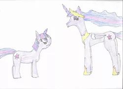 Size: 3508x2550 | Tagged: safe, artist:meanlucario, derpibooru import, princess twilight 2.0, twilight sparkle, twilight sparkle (alicorn), alicorn, pony, unicorn, the last problem, crown, happy birthday mlp:fim, image, jewelry, mlp fim's tenth anniversary, png, regalia, self ponidox, traditional art, unicorn twilight