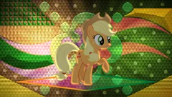 Size: 3840x2160 | Tagged: safe, artist:djdavid98 edits, artist:laszlvfx, derpibooru import, edit, applejack, pony, female, image, png, solo, wallpaper, wallpaper edit