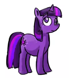 Size: 445x506 | Tagged: safe, artist:blynxee, derpibooru import, twilight sparkle, pony, unicorn, female, image, jpeg, mare, simple background, solo, unicorn twilight, white background