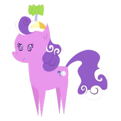 Size: 627x627 | Tagged: safe, artist:thebenalpha, derpibooru import, screwball, earth pony, pony, hat, image, png, pointy ponies, propeller hat, simple background, solo, swirly eyes, transparent background