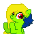 Size: 50x50 | Tagged: safe, artist:amgiwolf, derpibooru import, oc, oc:viexy ams, unofficial characters only, pegasus, pony, animated, bust, clapping, eyelashes, female, gif, image, mare, pegasus oc, pixel art, simple background, smiling, solo, transparent background, wings