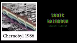 Size: 1280x720 | Tagged: safe, derpibooru import, 1986, chernobyl, cover art, destruction, image, implied rainbow dash, jpeg, photo, rainbow, seventh element, sonic rainboom