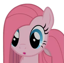 Size: 515x510 | Tagged: safe, artist:camtwosix, derpibooru import, pinkie pie, cute, cuteamena, derpibooru exclusive, image, :o, open mouth, pinkamena diane pie, png, puppet, puppet rig, reaction image, simple background, solo, transparent background, vector